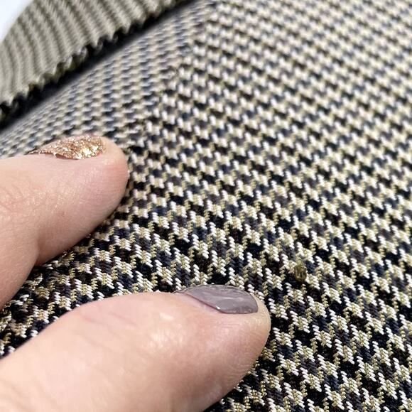 Nordstrom 42R 2-Button Blazer Silk Wool Tweed Houndstooth Sport Coat Jacket - Picture 6 of 16